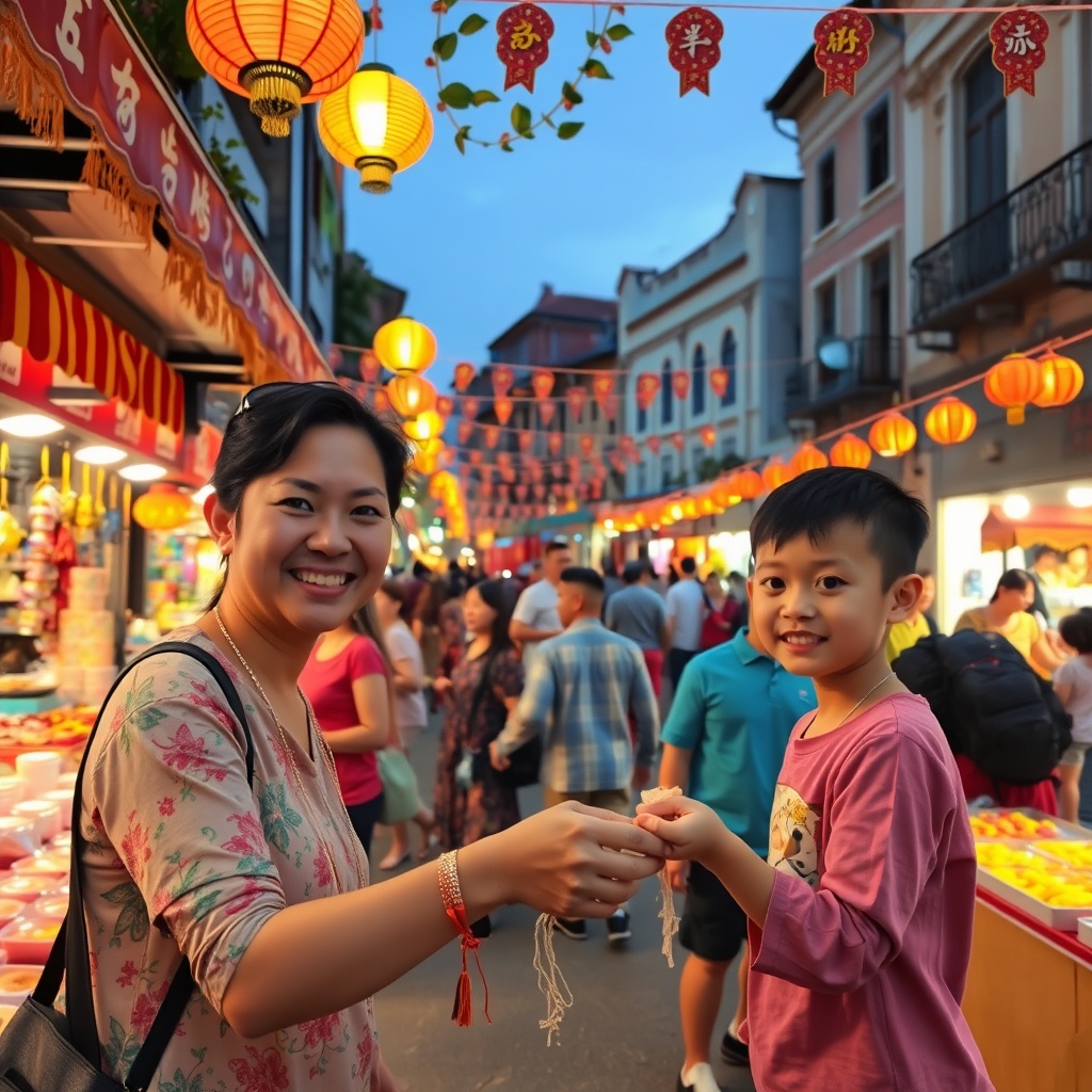 Old-town festival celebration